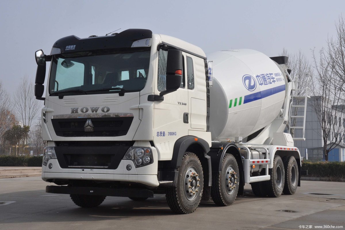 中国重汽 HOWO T5G 340马力 8X4 7.8方混凝土搅拌车(东岳牌)