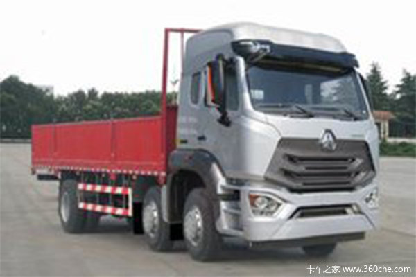 中国重汽 豪瀚N5W重卡 220马力 6X2 9.6米栏板载货车(ZZ1255M56C3E1)