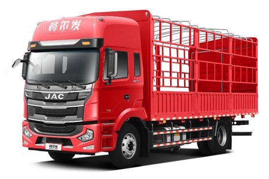 江淮格尔发a5xⅢ中卡旗舰版240马力4x268米仓栅式载货车8挡hfc5181