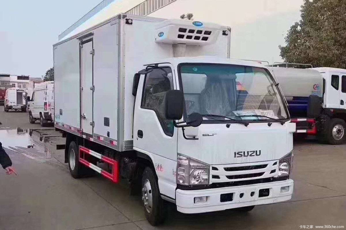 庆铃 五十铃100P 132马力 4X2 4.1米冷藏车(程力威牌)