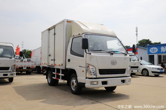 一汽红塔解放霸铃115马力38米单排厢式轻卡国六ca5040xxyk2l3e6