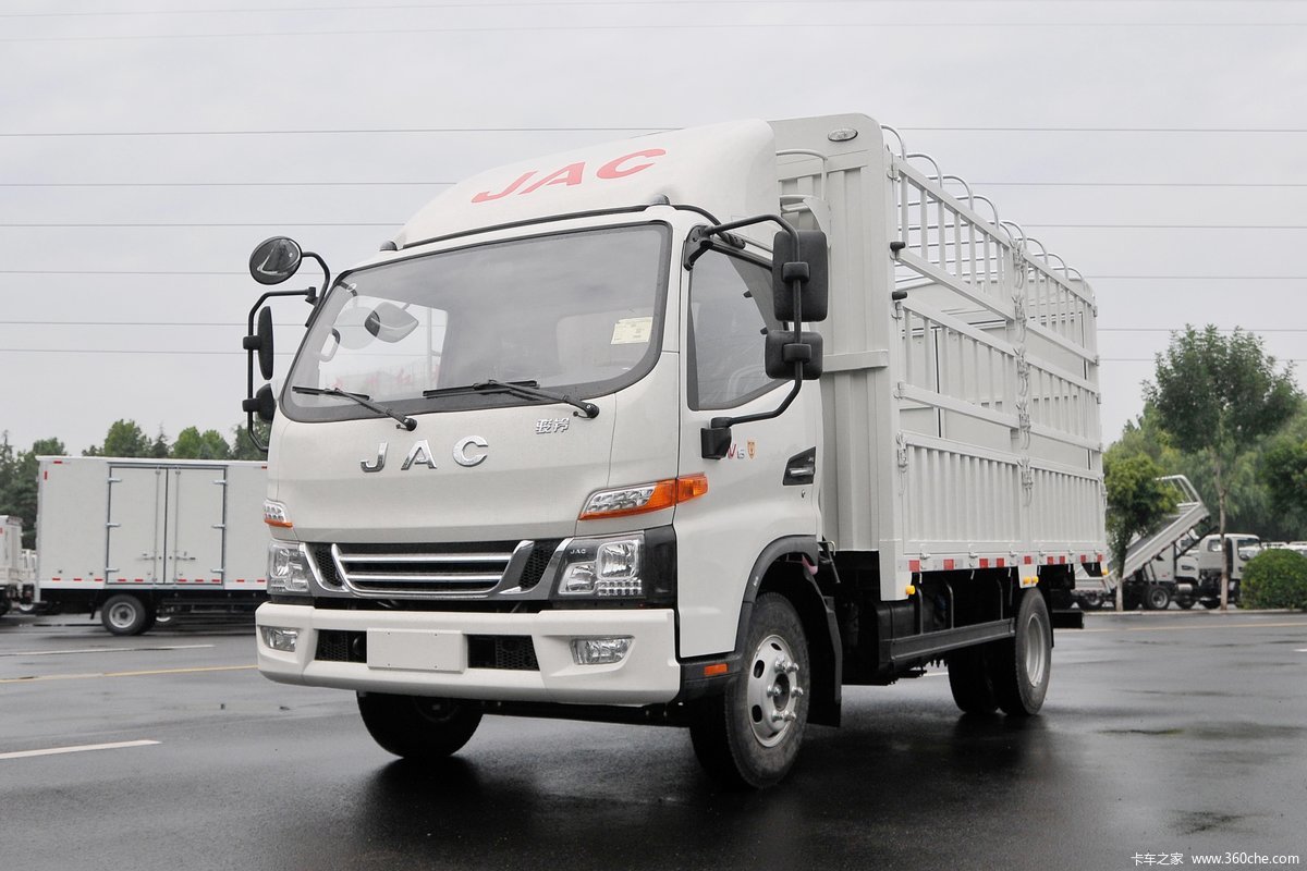 江淮 骏铃V6 150马力 4.15米单排仓栅式载货车(国六)