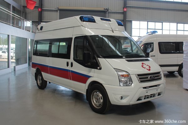 江铃 新世代V348 140马力 4X2 救护车(长轴)(程力威牌)(CLW5043XJHJ6)