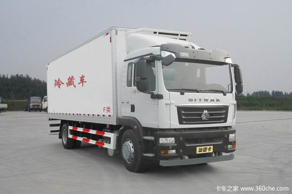 中国重汽 汕德卡SITRAK G5重卡 240马力 4X2 9.45米冷藏车(ZZ5186XLCN711GE1)