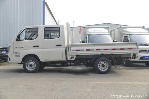 福田 祥菱M1 舒适型 1.6L 122马力 汽油 2.55米双排栏板微卡(BJ1031V4AV4-53)
