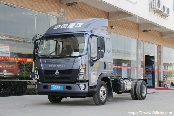 中国重汽HOWO 统帅 141马力 3.85米排半栏板载货车(ZZ1087F331CE183)