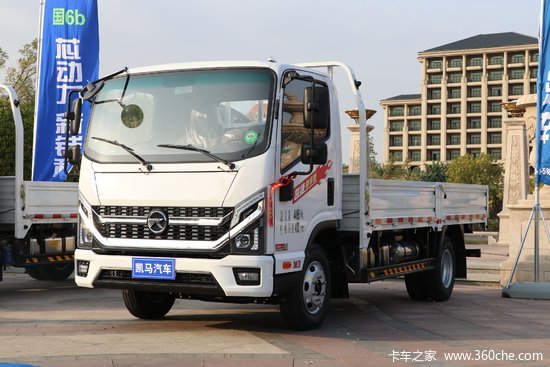 凯马凯捷m3创业版110马力42米单排栏板轻卡kmc1042a33d5