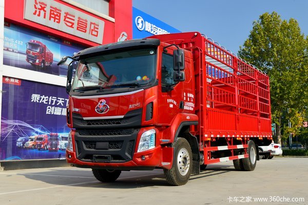 东风柳汽 乘龙H5中卡 240马力 4X2 6.2米仓栅式载货车(国六)(LZ5181CCYH5AC1)