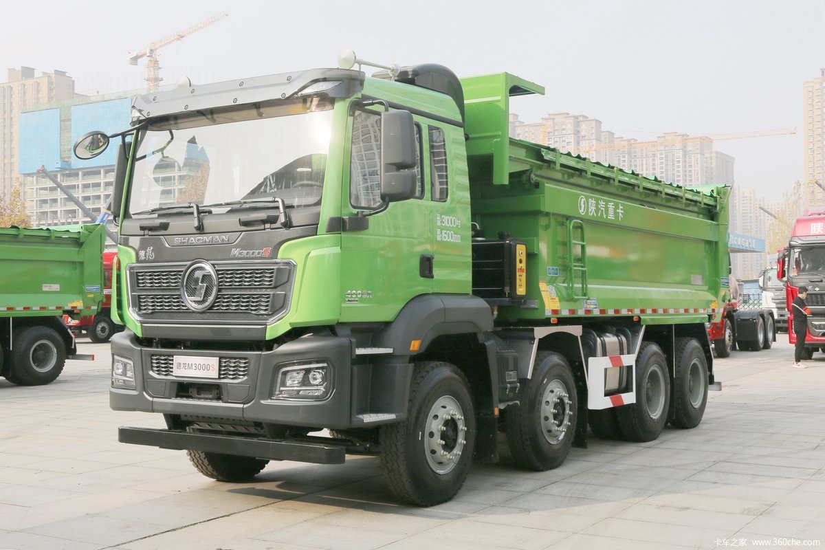 陕汽重卡 德龙M3000S 城建标准版 350马力 8X4 5.6米自卸式垃圾车(国六)