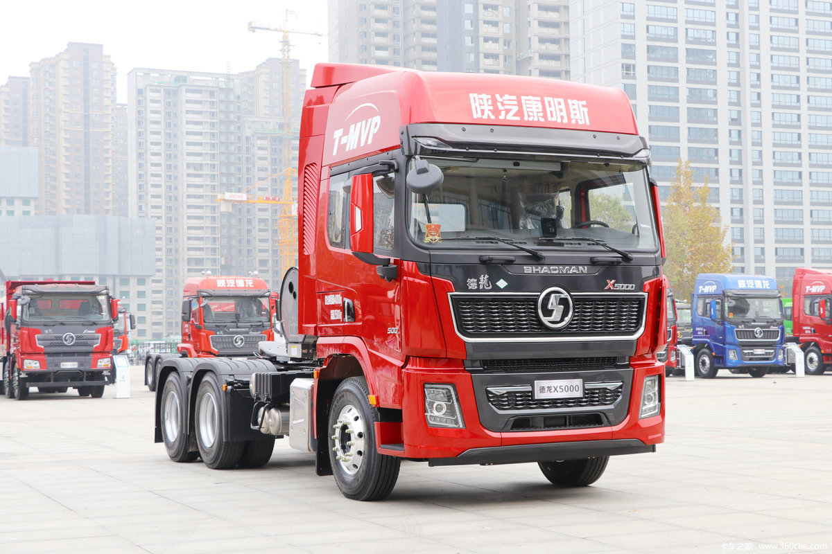 【图】陕汽重卡 德龙X5000 500马力 6X4 LNG牵引车_实拍图片_1088737_卡车之家