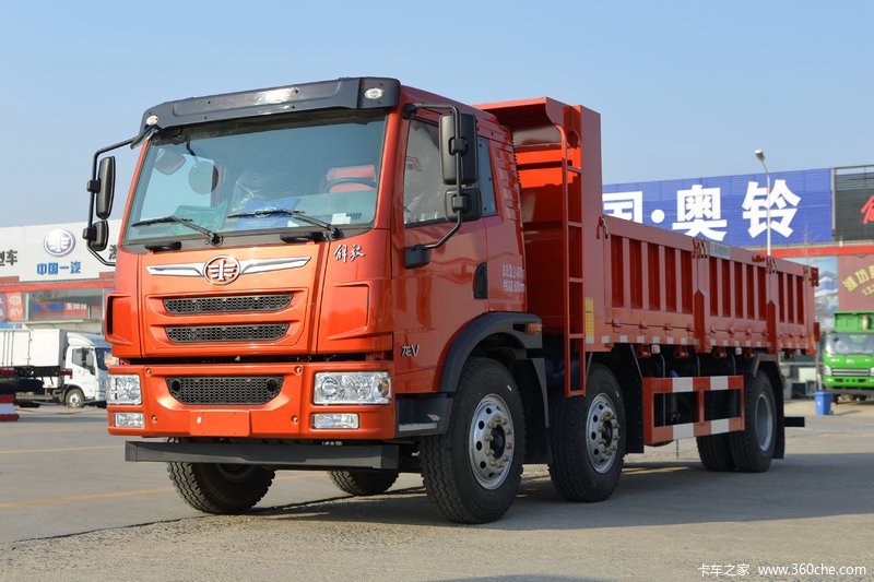 8米自卸车(ca3243pk2e5t3a90)_实拍图片_1100542_卡车之家