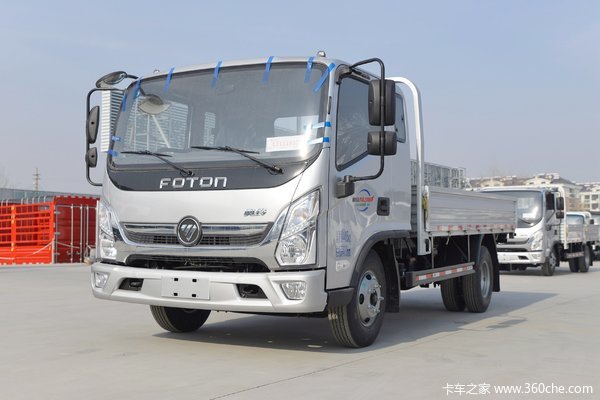 福田 奥铃新捷运 青春版 116马力 3.8米排半栏板轻卡(bj1048v9jba-a1)