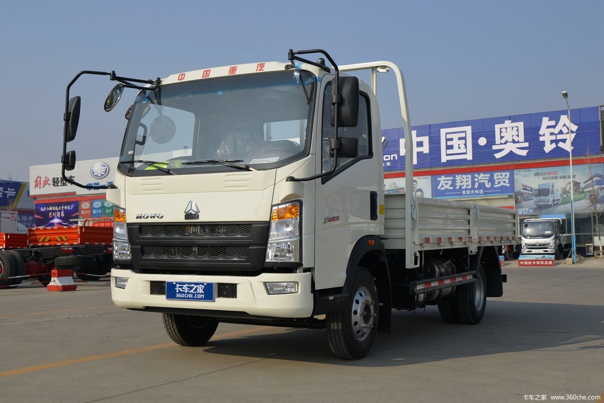 中国重汽HOWO 悍将 110马力 4.165米单排栏板轻卡