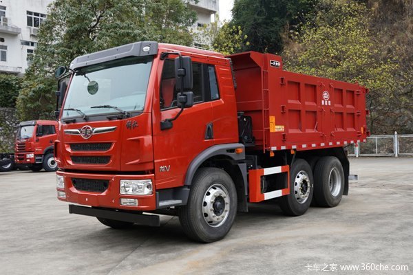 青岛解放 龙V 220马力 6X2 5.2米自卸车(LZT3240P3K2E5T3A90)