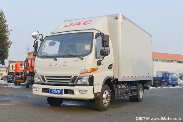 江淮 骏铃V6 163马力 4.15米单排厢式轻卡(国六)(HFC5042XXYP31K1C7S)