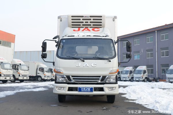 江淮 骏铃V6 160马力 4X2 3.685米冷藏车(HFC5048XLCP31K5C7S)