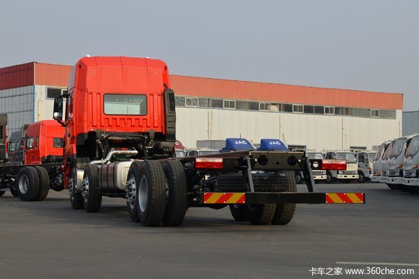 江淮 格尔发K5W重卡 复合版 350马力 8X4 9.6米仓栅式载货车(HFC5321CCYP1K4H45S3V)