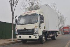 中国重汽HOWO 悍将 160马力 4X2 4米冷藏车(国六)(ZZ5047XLCG3215F144)
