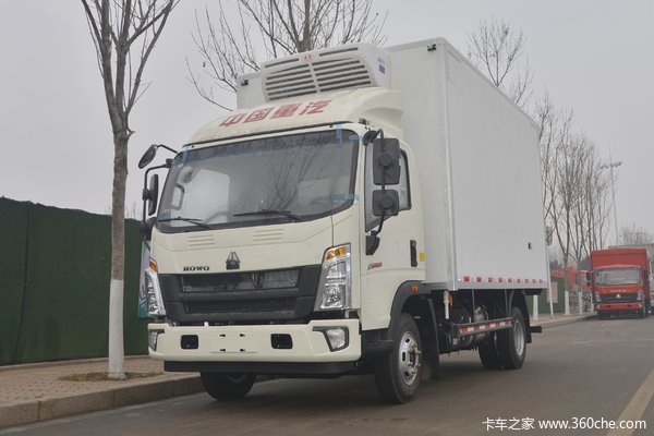 中国重汽HOWO 悍将 156马力 4X2 4.1米冷藏车(ZZ5047XLCH3315F145)