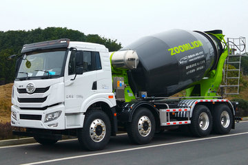 青岛解放 悍V重卡2.0版 320马力 8X4 8方混凝土搅拌运输车(中联牌)(ZLJ5318GJBJWE)