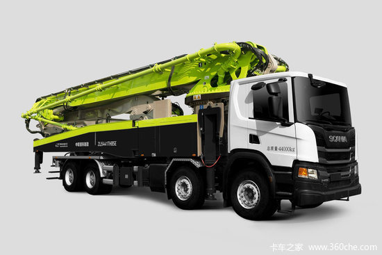 斯堪尼亚p450450马力8x459米混凝土泵车中联牌zlj5441thbse