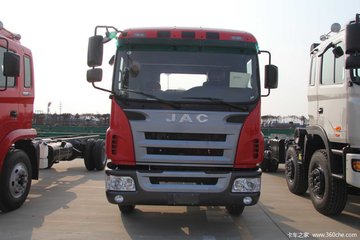 江淮 格尔发亮剑 160马力 4X2 5.8米排半仓栅式载货车(HFC5166CCYK1R1ZF) 卡车图片