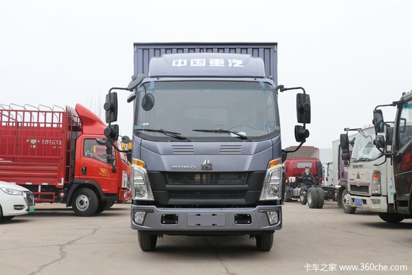 中国重汽HOWO 悍将 130马力 4.15米单排厢式轻卡(ZZ5047XXYF3215F145)