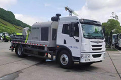 青岛解放 龙V 180马力 4X2 9.1米混凝土泵车(中联牌)(ZLJ5140THBJE)