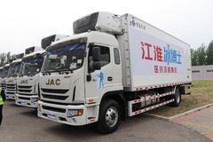 江淮 德沃斯Q9 冰博士 220马力 4X2 7.8米冷藏车(国六)(宏昌天马牌)(开利牌冷机)