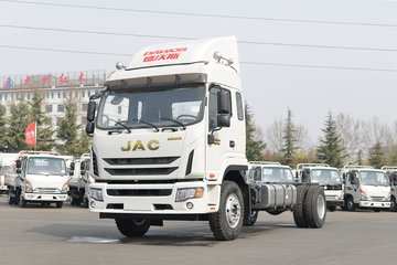江淮 德沃斯Q9 220马力 4X2 6.78米排半仓栅式载货车(国六)(HFC5181CCYB80K1E2S) 卡车图片