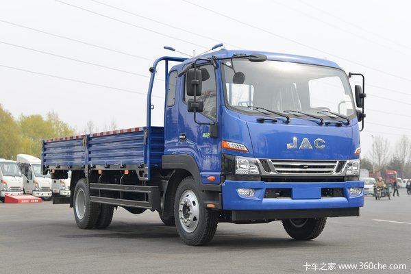 江淮 德沃斯V8 170马力 5.48米排半仓栅式载货车