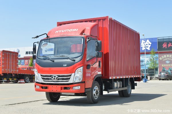 现代商用车 泓图300 150马力 4X2 4.165米单排厢式轻卡(星瑞6挡)(CHM5040XXYZDC33T)