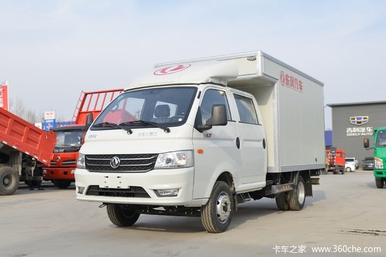 东风 小霸王w17 102马力 2.94米双排厢式微卡(eq5040xxyd6bdbac)