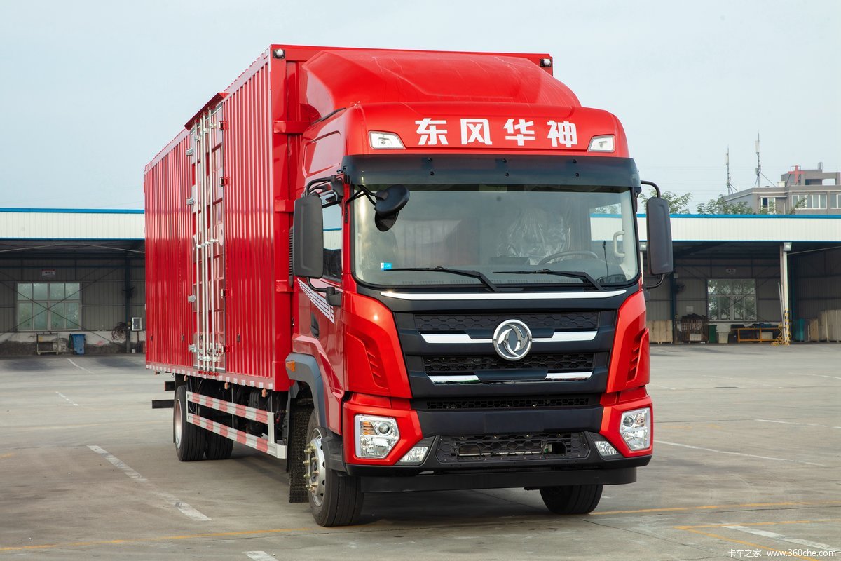 东风华神 T5 基本型 350马力 6X2 9.6米排半厢式载货车(国六)(小电瓶)