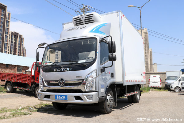 福田 奥铃CTS 190马力 4X2 5.05米冷藏车(BJ5188XLCKPFG-AD1)