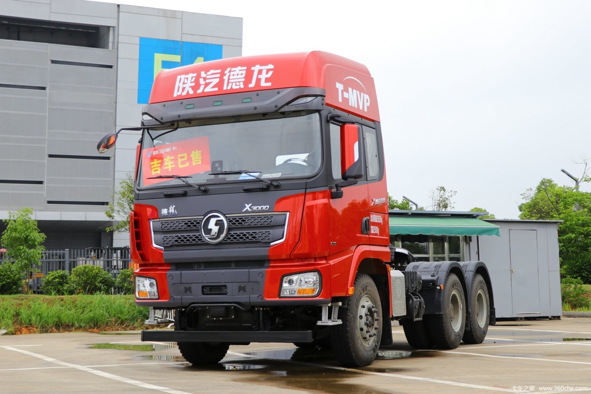 陕汽重卡 德龙X3000 复合版 460马力 6X4 LNG牵引车(国六)