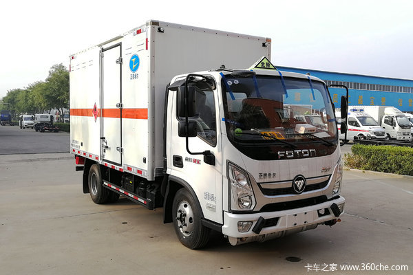 福田 奥铃新捷运 130马力 4X2 易燃气体厢式运输车(国六)(春星牌)(ZZT5043XRQ-6)