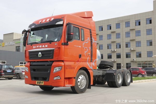 中国重汽 汕德卡SITRAK G7重卡 奢华版 460马力 6X4 AMT自动挡LNG牵引车(ZZ4256V384HF1LB)