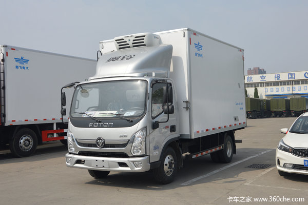 福田 奥铃新捷运 156马力 4X2 4.08米冷藏车(新飞牌)(采埃孚6挡)(XKC5040XLC6B)
