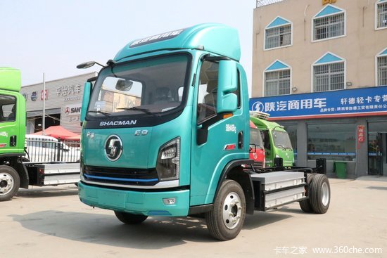 陕汽商用车轩德e945t415米单排纯电动厢式轻卡sx5041xxybev331g