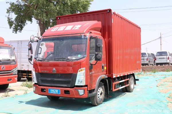中国重汽HOWO 悍将 130马力 4.15米单排厢式轻卡(ZZ5047XXYF3215F145)