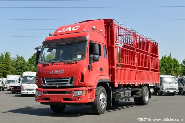 江淮 德沃斯V9 220马力 4X2 6.2米仓栅式载货车(国六)(HFC5181CCYB80K1D4S)