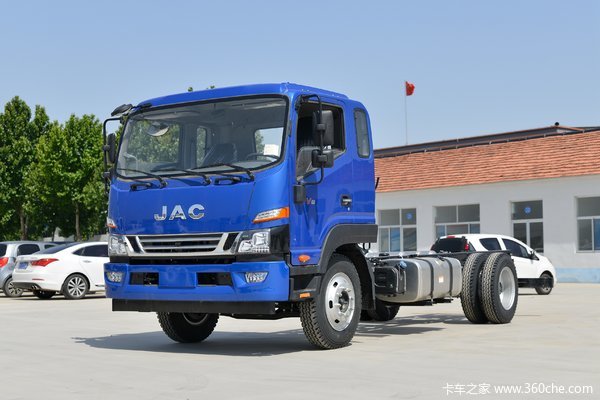 江淮 德沃斯V8 170马力 5.48米排半厢式载货车(HFC5140XXYP61K1D7S)