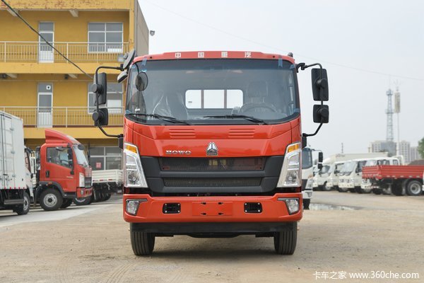 中国重汽HOWO 悍将 160马力 5.2米排半厢式载货车(国六)(ZZ5127XXYH4515F1)