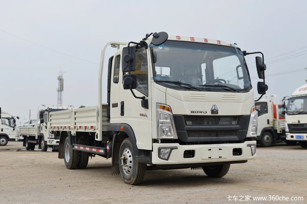 中国重汽HOWO 悍将 190马力 5.75米排半栏板载货车(国六)(ZZ1147H4515F1)