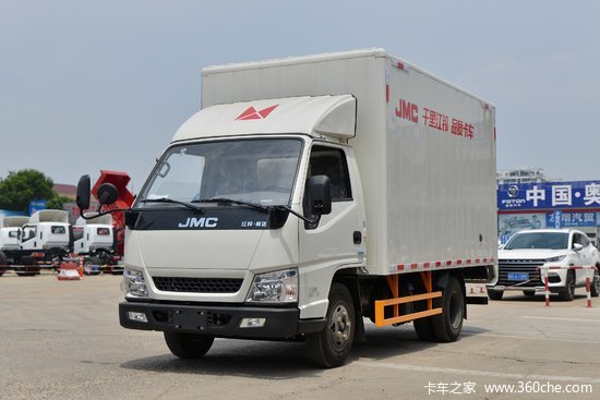 江铃顺达窄体116马力37米单排厢式轻卡jx5044xxyxch2