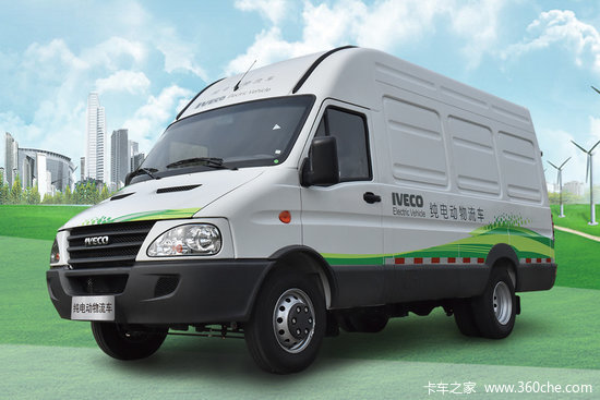 南京依维柯欧胜运瑞2021款45t5995米纯电动封闭厢式货车907kwh