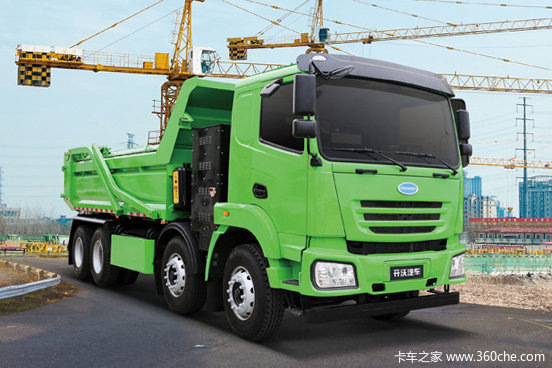 南京金龙 开沃新能源 8X4 5.6米纯电动自卸车(NJL3310ZHJBEV)