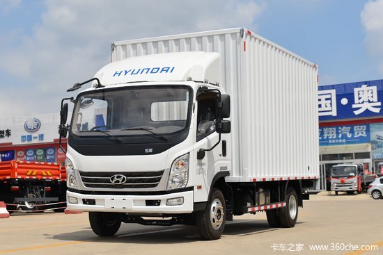 现代商用车 泓图500 143马力 4.165米单排厢式轻卡(chm5044xxyqda33v)