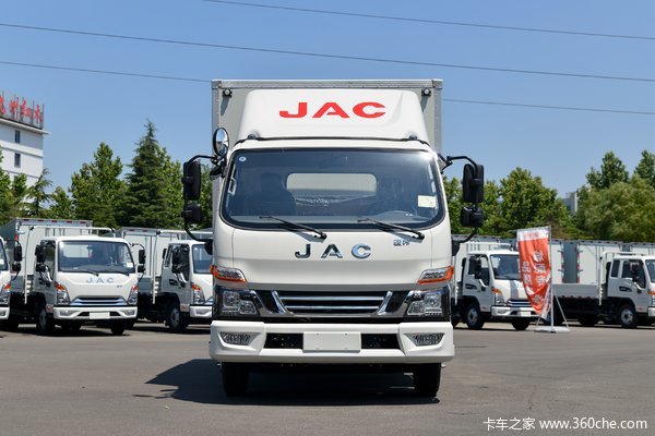 江淮 骏铃V6 160马力 3.82米排半厢式载货车(国六)(HFC5048XXYB31K1C7S)